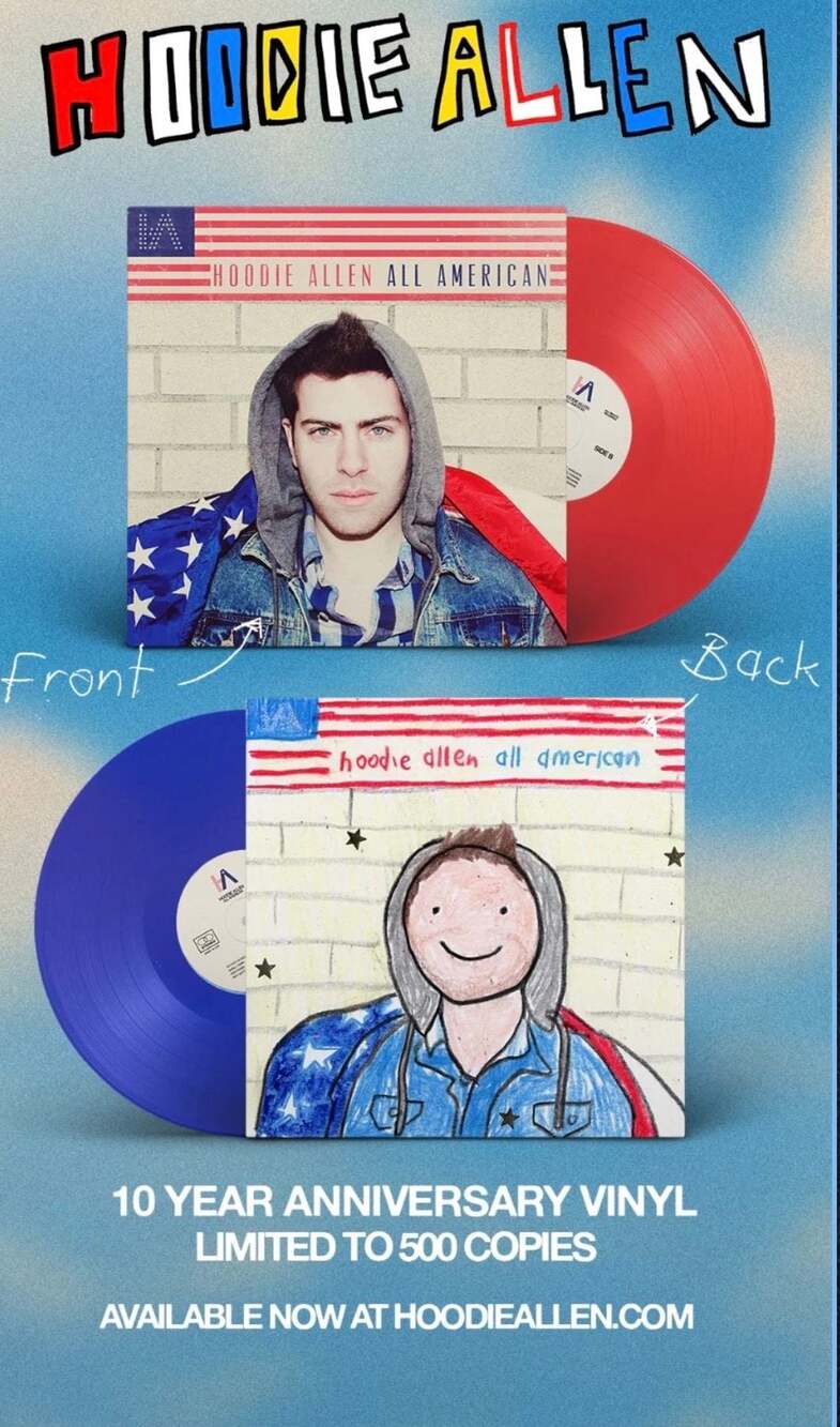 Hoodie Allen All American 10th Anniversary Limited Edition Vinyl BOTH VARIANTS